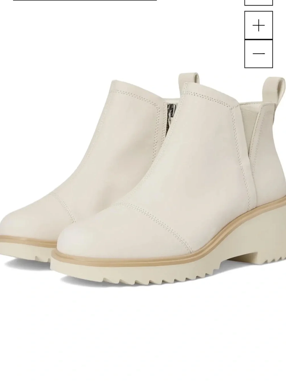 New NIB Toms Maude Cream Chelsea Lug Ankle Boots Sz 10 $120